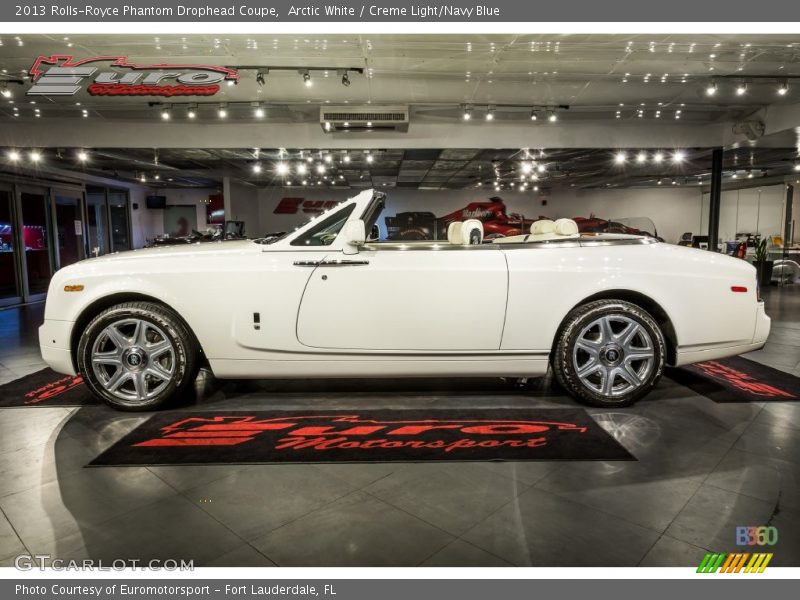 Arctic White / Creme Light/Navy Blue 2013 Rolls-Royce Phantom Drophead Coupe