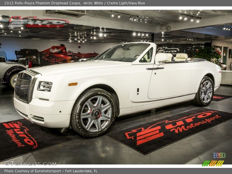 Arctic White / Creme Light/Navy Blue 2013 Rolls-Royce Phantom Drophead Coupe