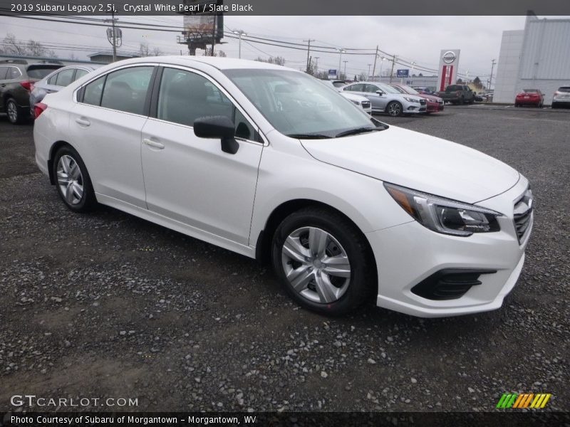 Crystal White Pearl / Slate Black 2019 Subaru Legacy 2.5i