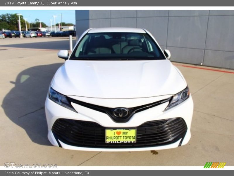 Super White / Ash 2019 Toyota Camry LE