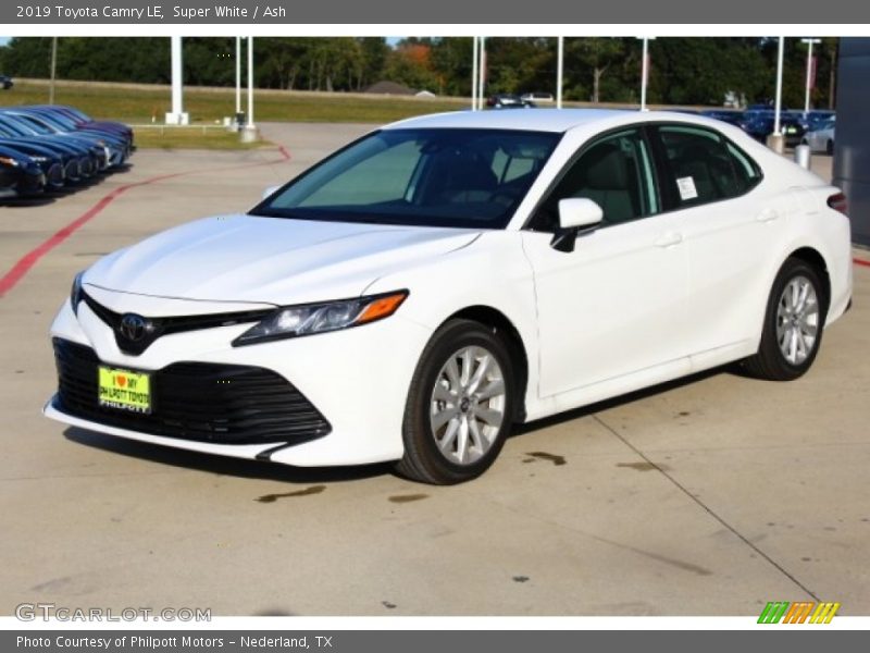 Super White / Ash 2019 Toyota Camry LE
