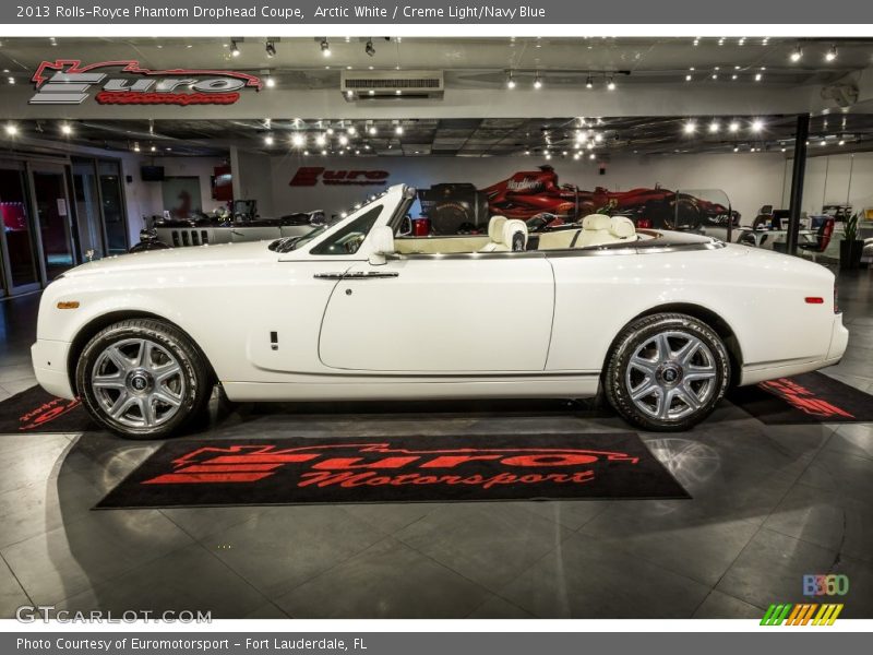 Arctic White / Creme Light/Navy Blue 2013 Rolls-Royce Phantom Drophead Coupe