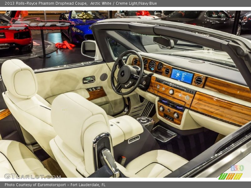 Arctic White / Creme Light/Navy Blue 2013 Rolls-Royce Phantom Drophead Coupe