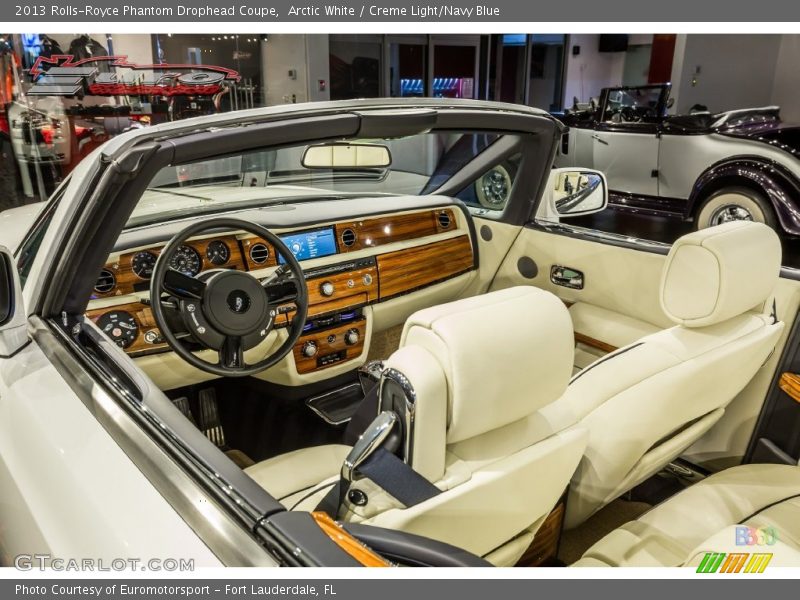 Arctic White / Creme Light/Navy Blue 2013 Rolls-Royce Phantom Drophead Coupe