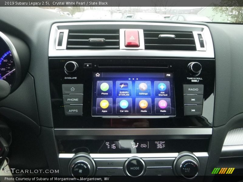 Crystal White Pearl / Slate Black 2019 Subaru Legacy 2.5i