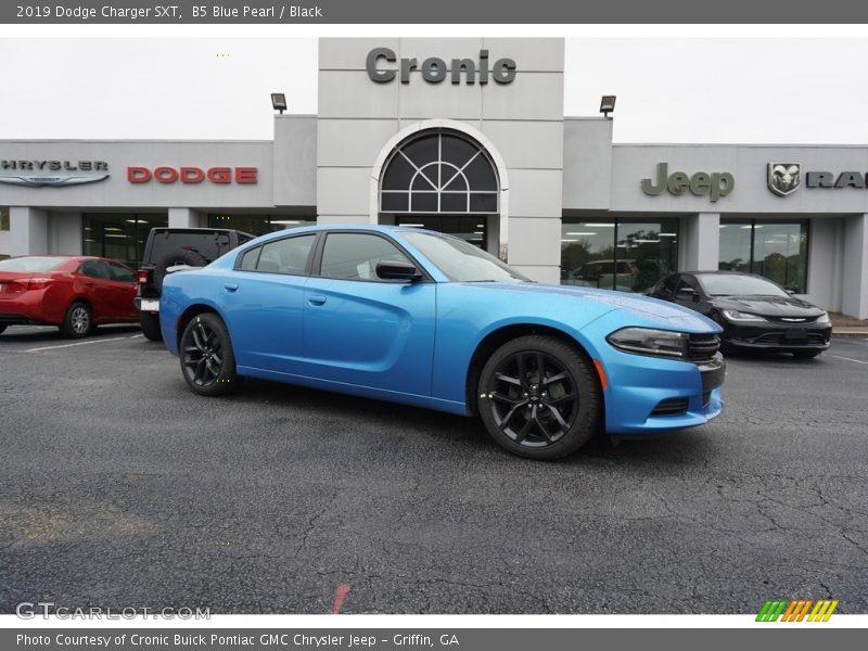 B5 Blue Pearl / Black 2019 Dodge Charger SXT