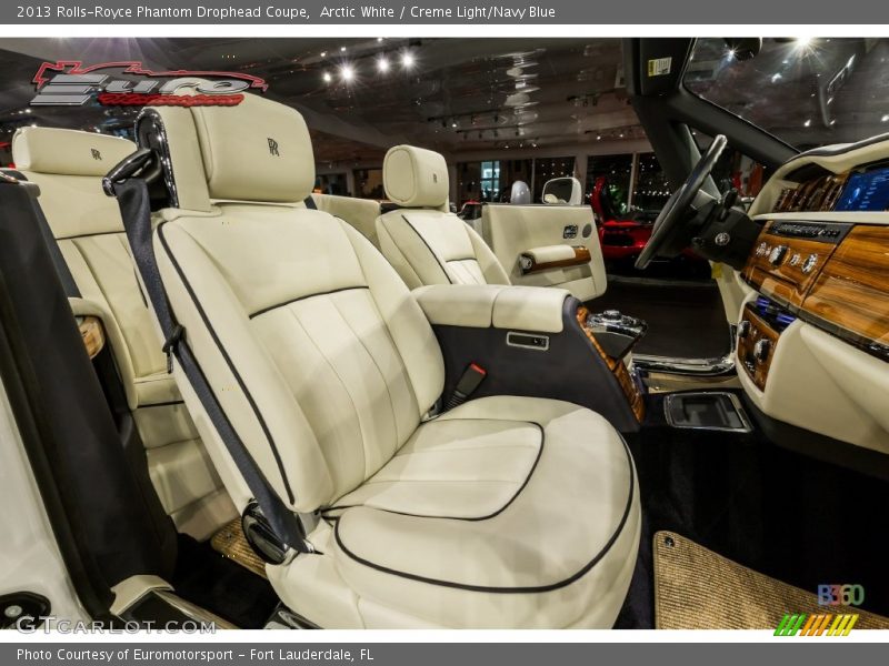 Arctic White / Creme Light/Navy Blue 2013 Rolls-Royce Phantom Drophead Coupe