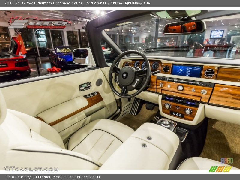 Arctic White / Creme Light/Navy Blue 2013 Rolls-Royce Phantom Drophead Coupe