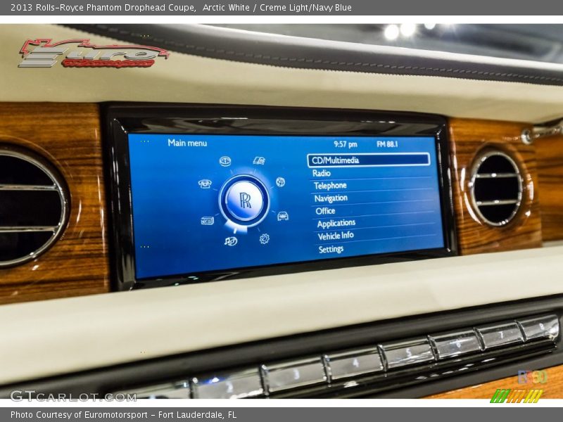 Arctic White / Creme Light/Navy Blue 2013 Rolls-Royce Phantom Drophead Coupe