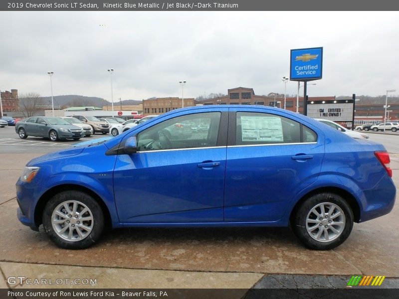 Kinetic Blue Metallic / Jet Black/­Dark Titanium 2019 Chevrolet Sonic LT Sedan