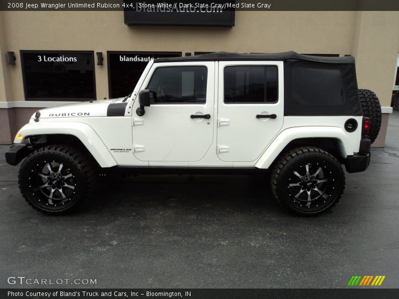 Stone White / Dark Slate Gray/Med Slate Gray 2008 Jeep Wrangler Unlimited Rubicon 4x4