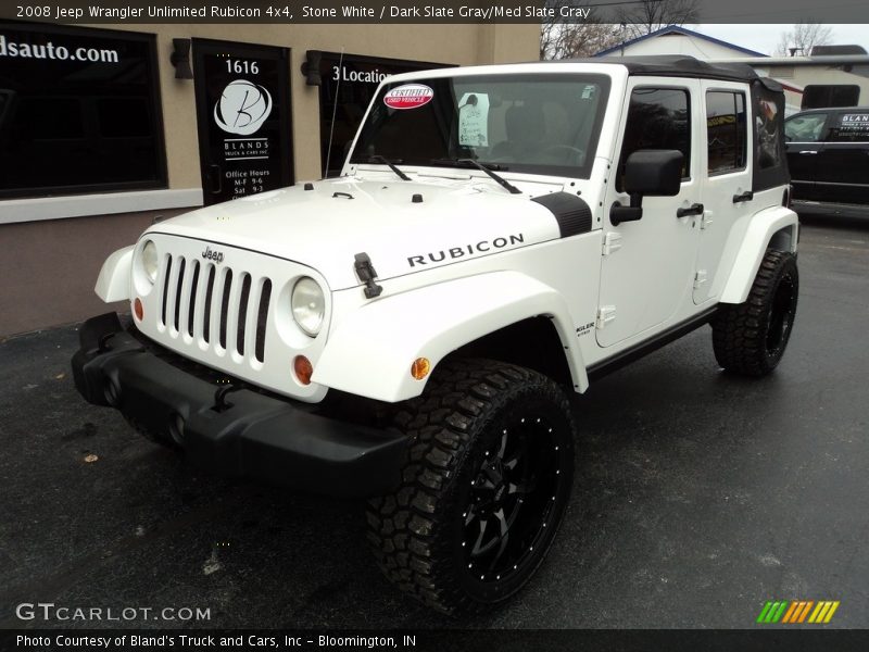 Stone White / Dark Slate Gray/Med Slate Gray 2008 Jeep Wrangler Unlimited Rubicon 4x4