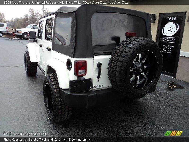Stone White / Dark Slate Gray/Med Slate Gray 2008 Jeep Wrangler Unlimited Rubicon 4x4
