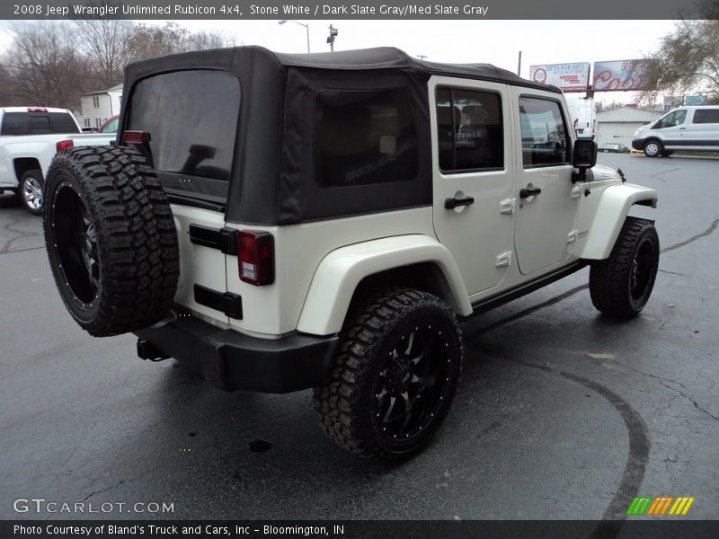 Stone White / Dark Slate Gray/Med Slate Gray 2008 Jeep Wrangler Unlimited Rubicon 4x4
