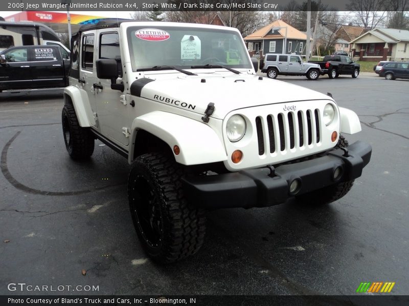 Stone White / Dark Slate Gray/Med Slate Gray 2008 Jeep Wrangler Unlimited Rubicon 4x4
