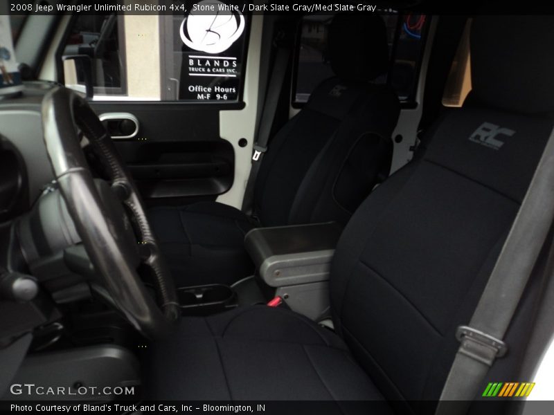 Stone White / Dark Slate Gray/Med Slate Gray 2008 Jeep Wrangler Unlimited Rubicon 4x4