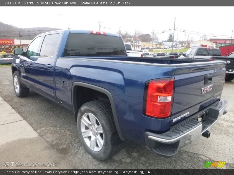 Stone Blue Metallic / Jet Black 2016 GMC Sierra 1500 SLE Crew Cab 4WD