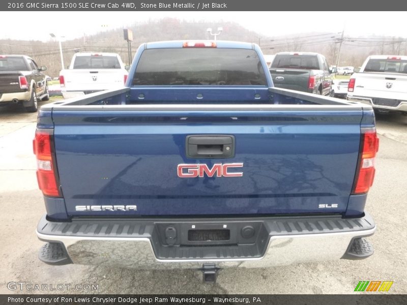 Stone Blue Metallic / Jet Black 2016 GMC Sierra 1500 SLE Crew Cab 4WD