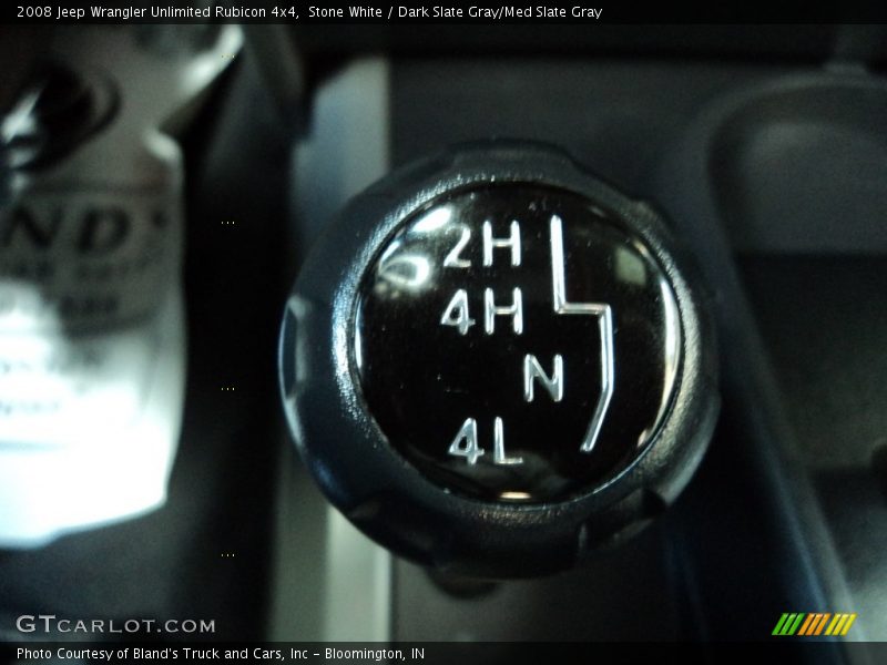 Stone White / Dark Slate Gray/Med Slate Gray 2008 Jeep Wrangler Unlimited Rubicon 4x4