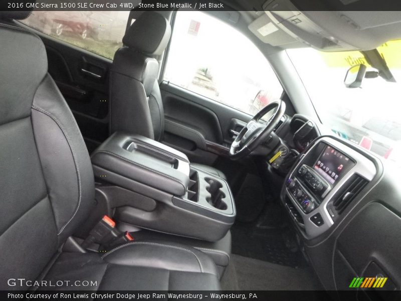Stone Blue Metallic / Jet Black 2016 GMC Sierra 1500 SLE Crew Cab 4WD
