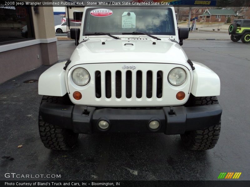 Stone White / Dark Slate Gray/Med Slate Gray 2008 Jeep Wrangler Unlimited Rubicon 4x4