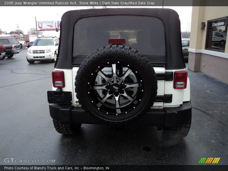 Stone White / Dark Slate Gray/Med Slate Gray 2008 Jeep Wrangler Unlimited Rubicon 4x4