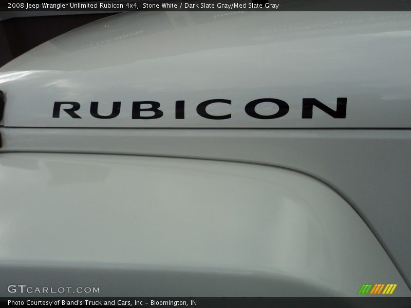 Stone White / Dark Slate Gray/Med Slate Gray 2008 Jeep Wrangler Unlimited Rubicon 4x4