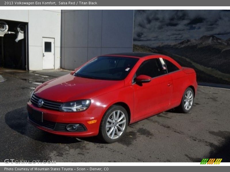 Salsa Red / Titan Black 2013 Volkswagen Eos Komfort