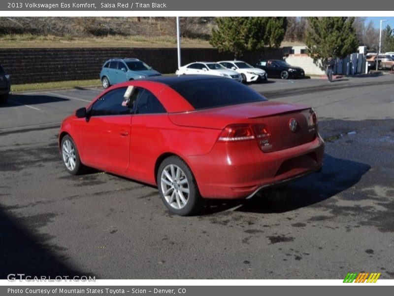 Salsa Red / Titan Black 2013 Volkswagen Eos Komfort