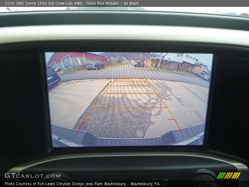 Stone Blue Metallic / Jet Black 2016 GMC Sierra 1500 SLE Crew Cab 4WD