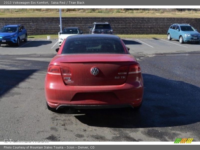 Salsa Red / Titan Black 2013 Volkswagen Eos Komfort
