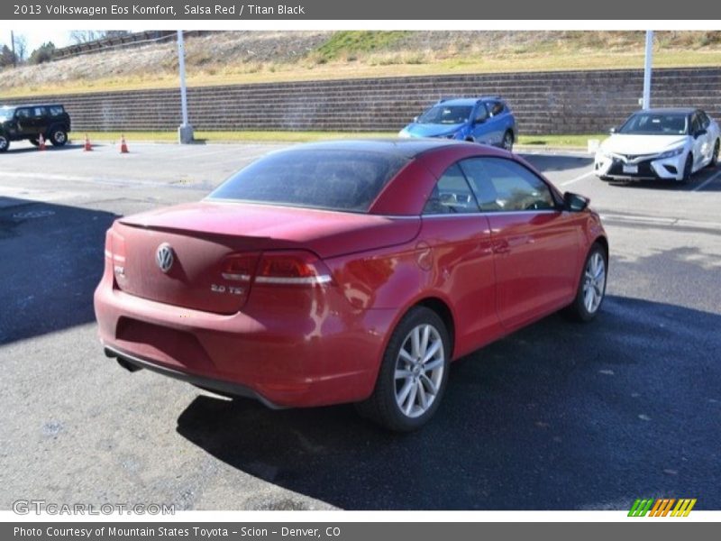 Salsa Red / Titan Black 2013 Volkswagen Eos Komfort