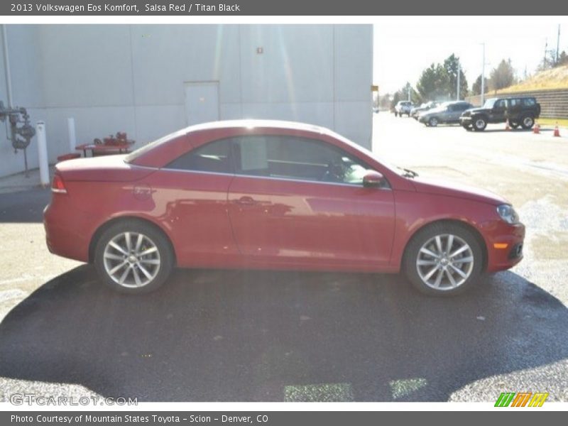Salsa Red / Titan Black 2013 Volkswagen Eos Komfort
