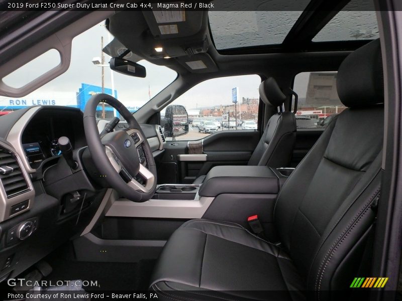 Front Seat of 2019 F250 Super Duty Lariat Crew Cab 4x4