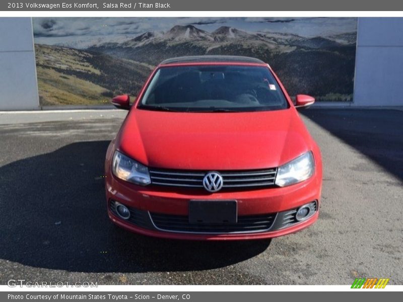 Salsa Red / Titan Black 2013 Volkswagen Eos Komfort