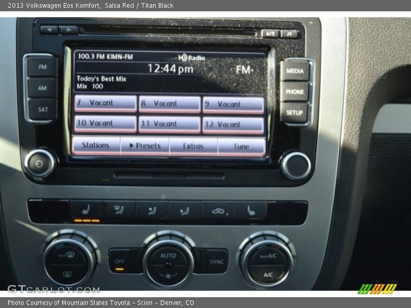 Salsa Red / Titan Black 2013 Volkswagen Eos Komfort