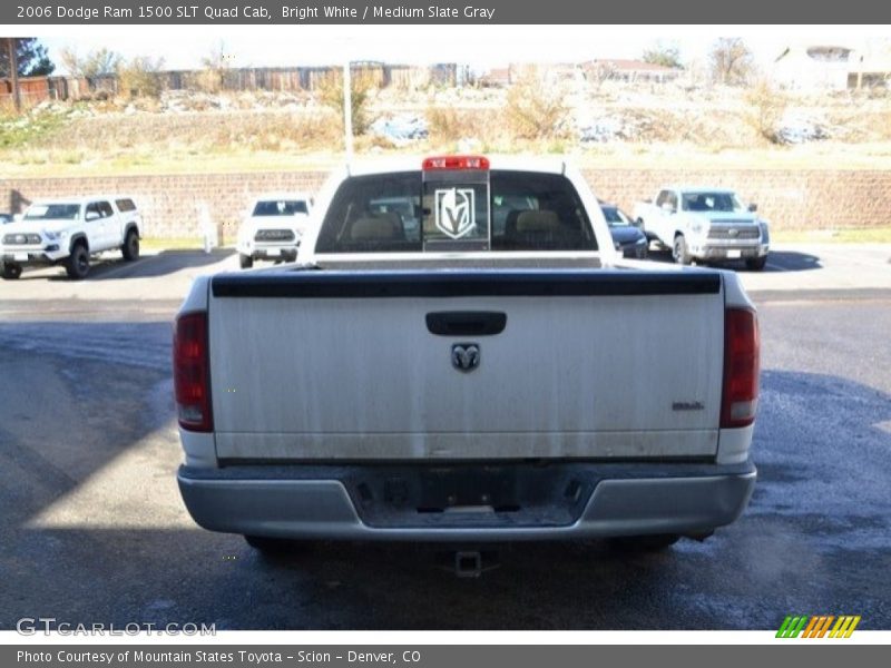 Bright White / Medium Slate Gray 2006 Dodge Ram 1500 SLT Quad Cab