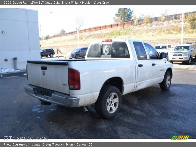 Bright White / Medium Slate Gray 2006 Dodge Ram 1500 SLT Quad Cab