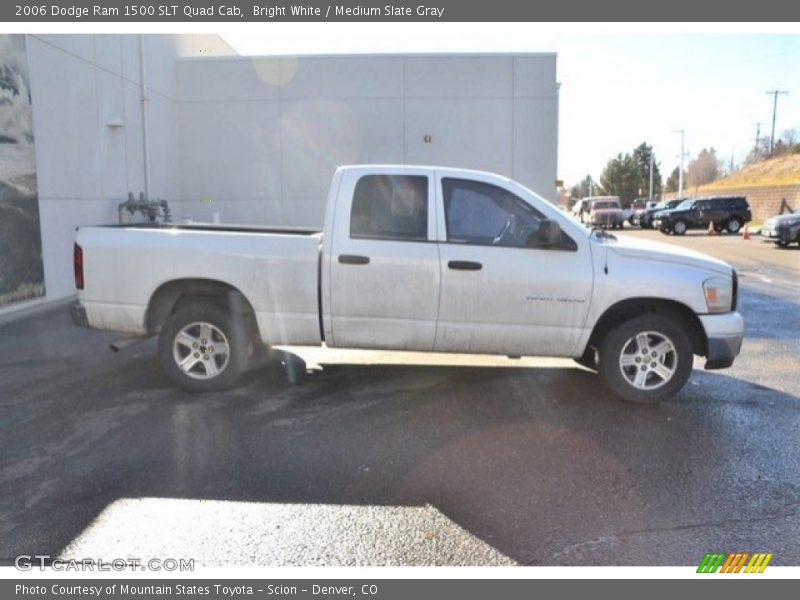 Bright White / Medium Slate Gray 2006 Dodge Ram 1500 SLT Quad Cab