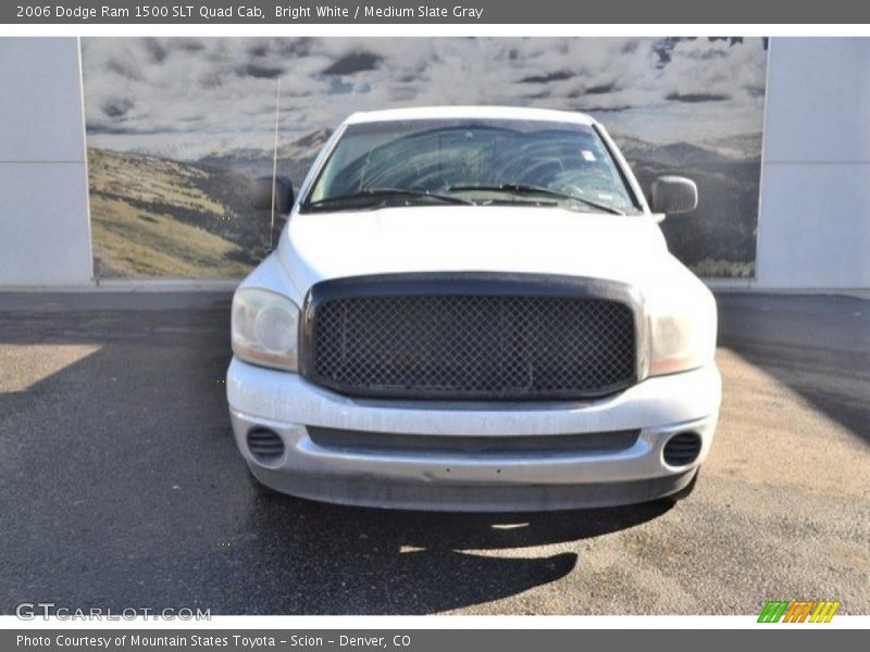 Bright White / Medium Slate Gray 2006 Dodge Ram 1500 SLT Quad Cab