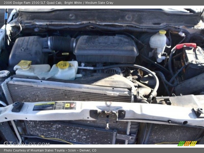 Bright White / Medium Slate Gray 2006 Dodge Ram 1500 SLT Quad Cab