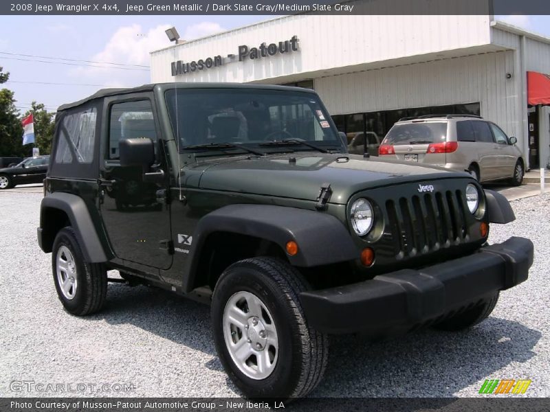 Jeep Green Metallic / Dark Slate Gray/Medium Slate Gray 2008 Jeep Wrangler X 4x4