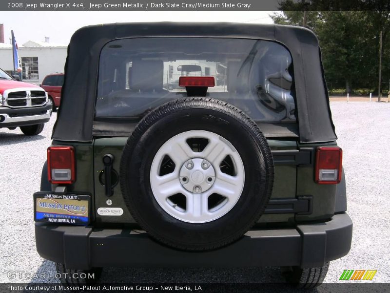 Jeep Green Metallic / Dark Slate Gray/Medium Slate Gray 2008 Jeep Wrangler X 4x4