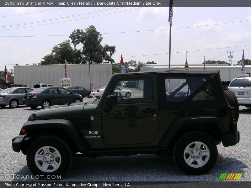 Jeep Green Metallic / Dark Slate Gray/Medium Slate Gray 2008 Jeep Wrangler X 4x4