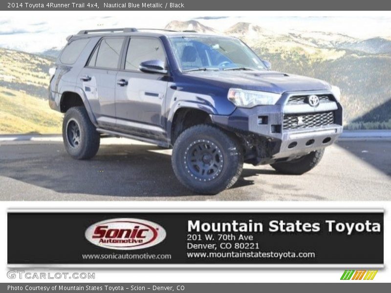 Nautical Blue Metallic / Black 2014 Toyota 4Runner Trail 4x4