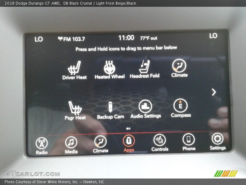 DB Black Crystal / Light Frost Beige/Black 2018 Dodge Durango GT AWD