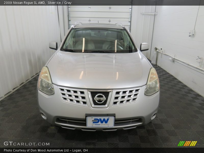 Silver Ice / Gray 2009 Nissan Rogue SL AWD