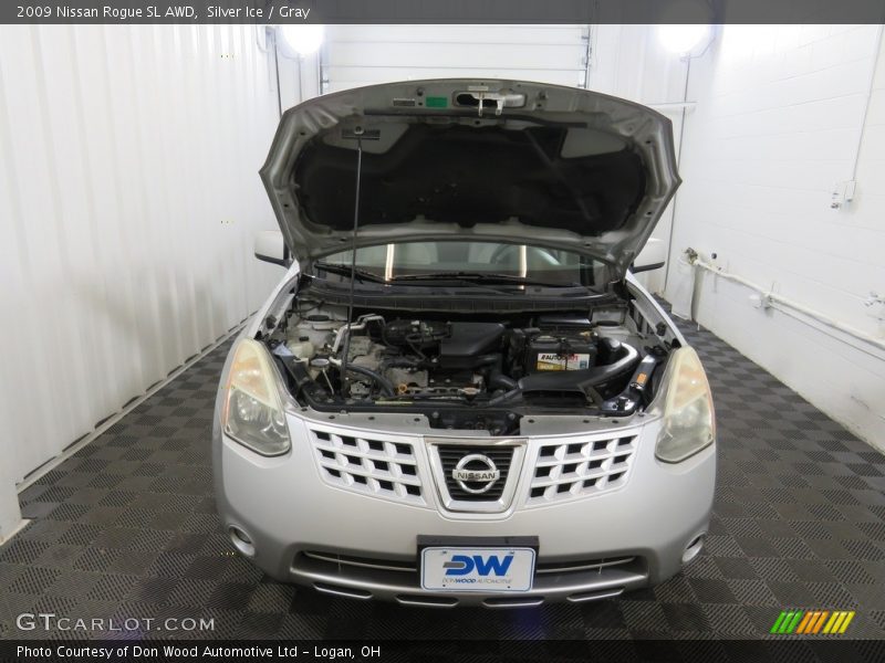 Silver Ice / Gray 2009 Nissan Rogue SL AWD