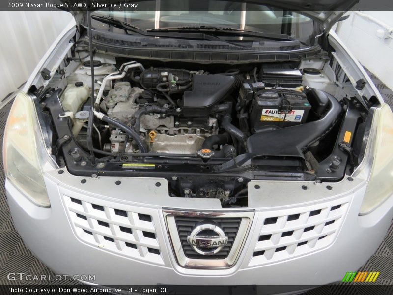 Silver Ice / Gray 2009 Nissan Rogue SL AWD