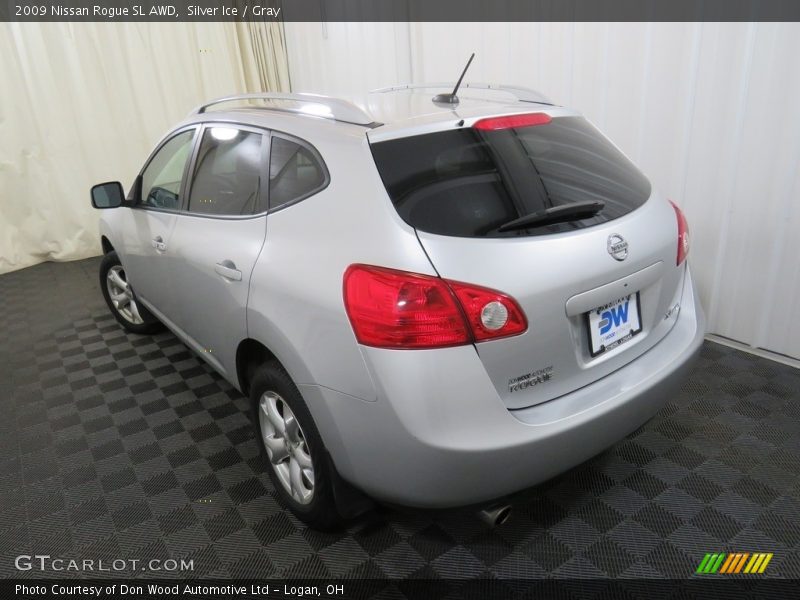 Silver Ice / Gray 2009 Nissan Rogue SL AWD